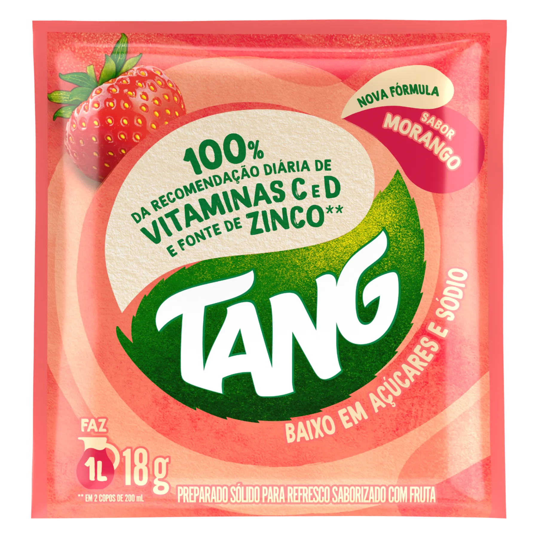 Suco Tang De Morango De 18g