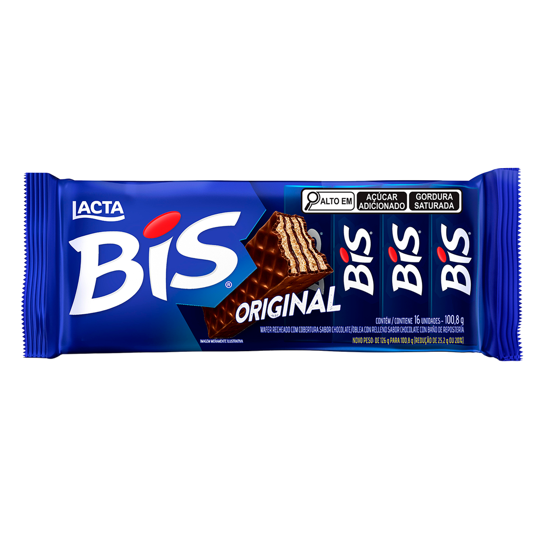 Chocolate Wafer Ao Leite Bis Lacta 100,8g