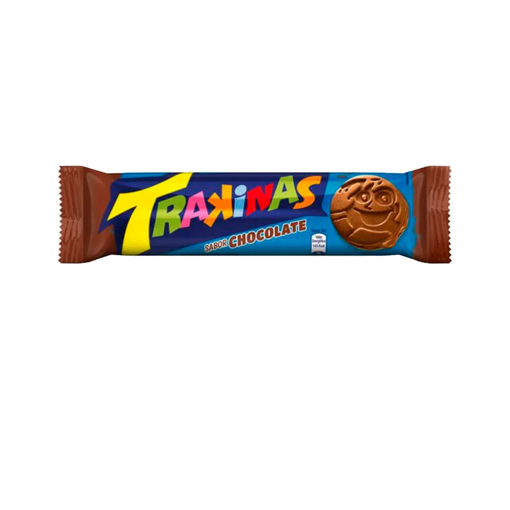Biscoito Recheado Trakinas Chocolate 126g