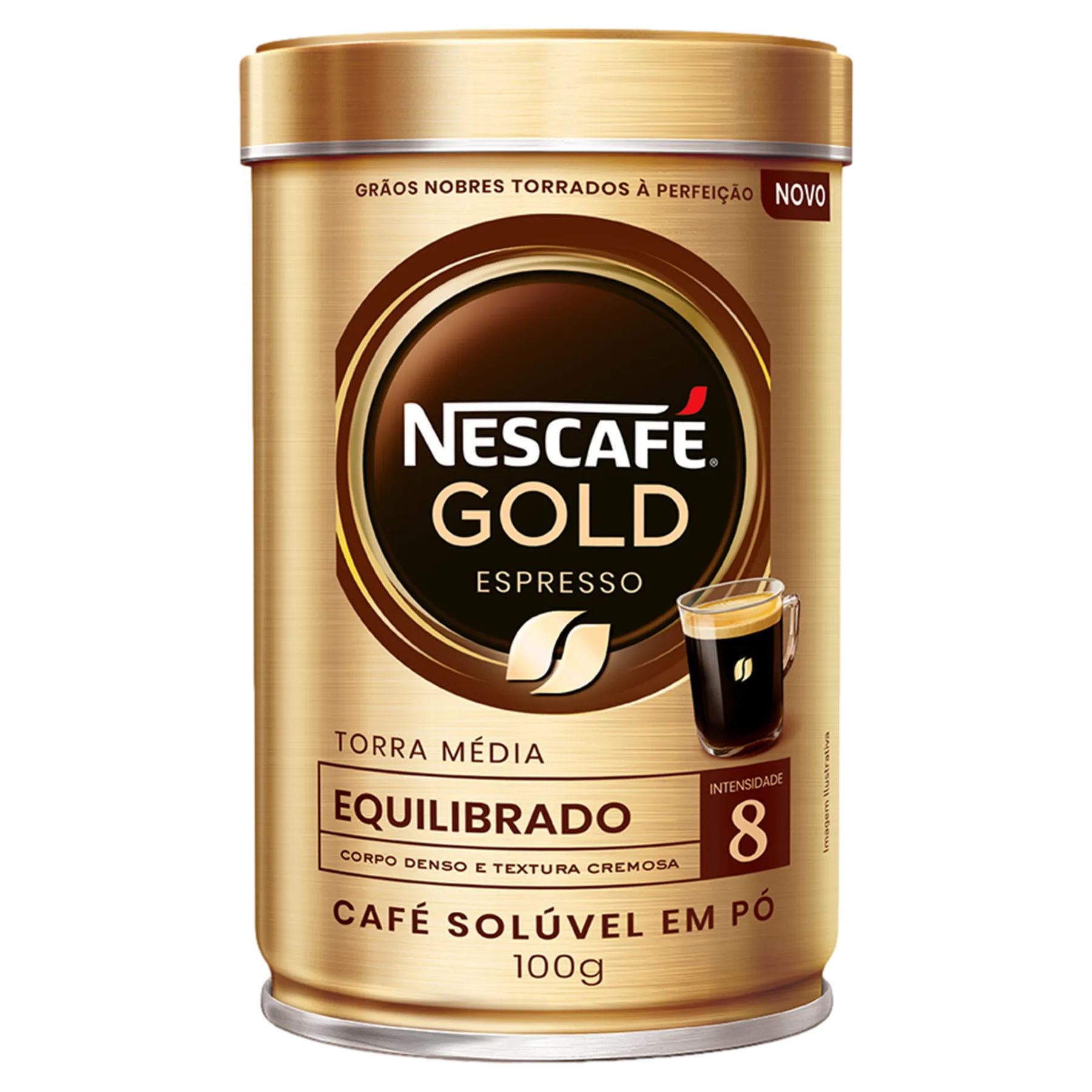 Café Nescafé Gold Espresso Intensidade 8 Lata 100g