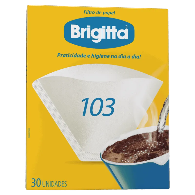 Filtro De Papel Brigitta 103 Com 30 Unidades