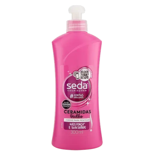 Creme para Pentear Seda Ceramidas Brilho com 300ml