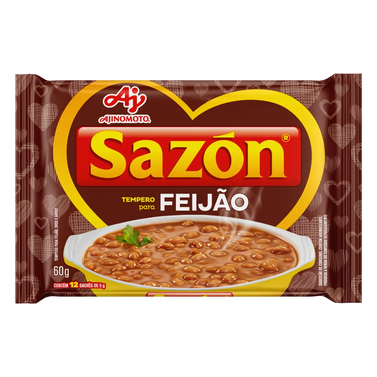 Tempero Para Feijão Sazón Pacote 60g