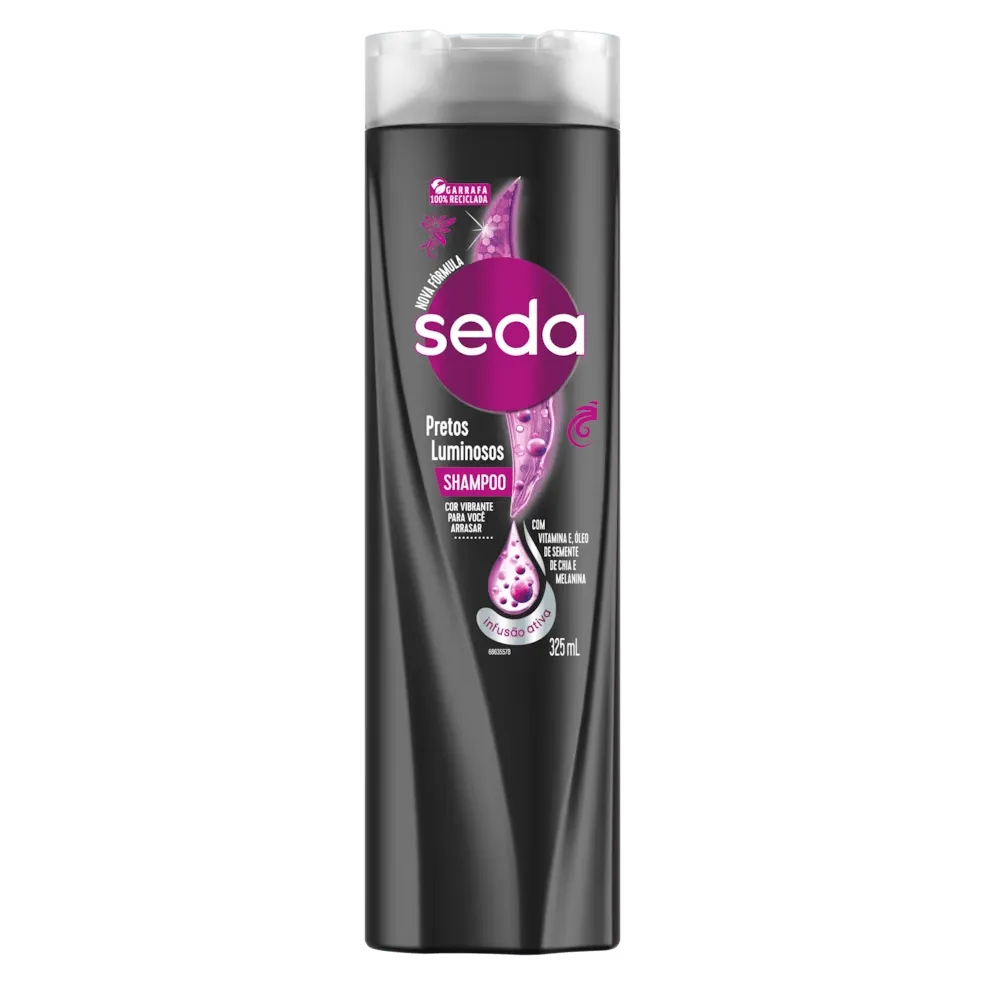 Shampoo Seda Preto Iluminoso De 325ml