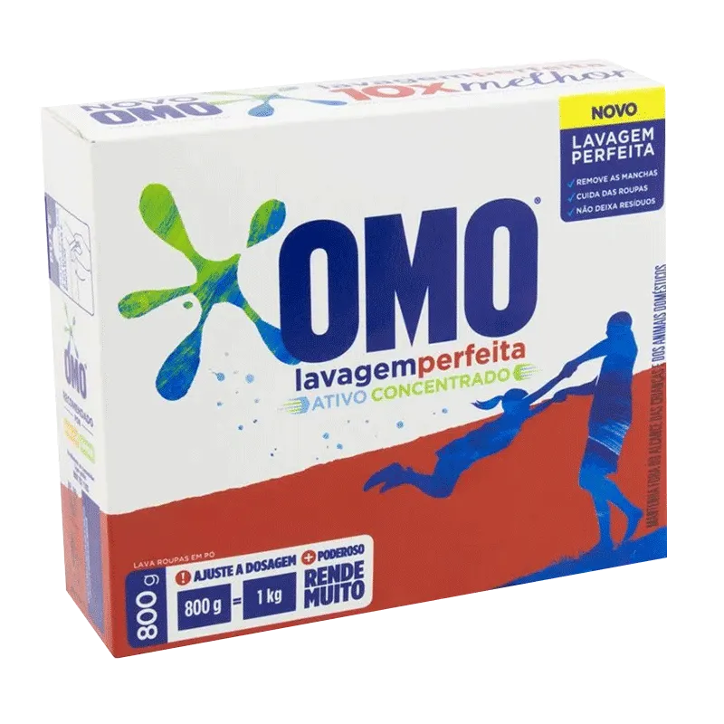 Sabão Em Pó Omo Lavagem Perfeita 800g