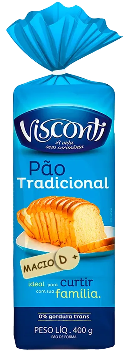 Pão De Forma Sabor Tradicional Visconti 400g