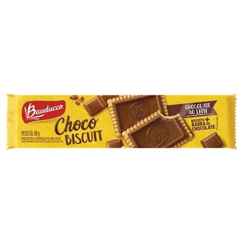 Biscoito Choco Biscuit Ao Leite Bauducco 80g