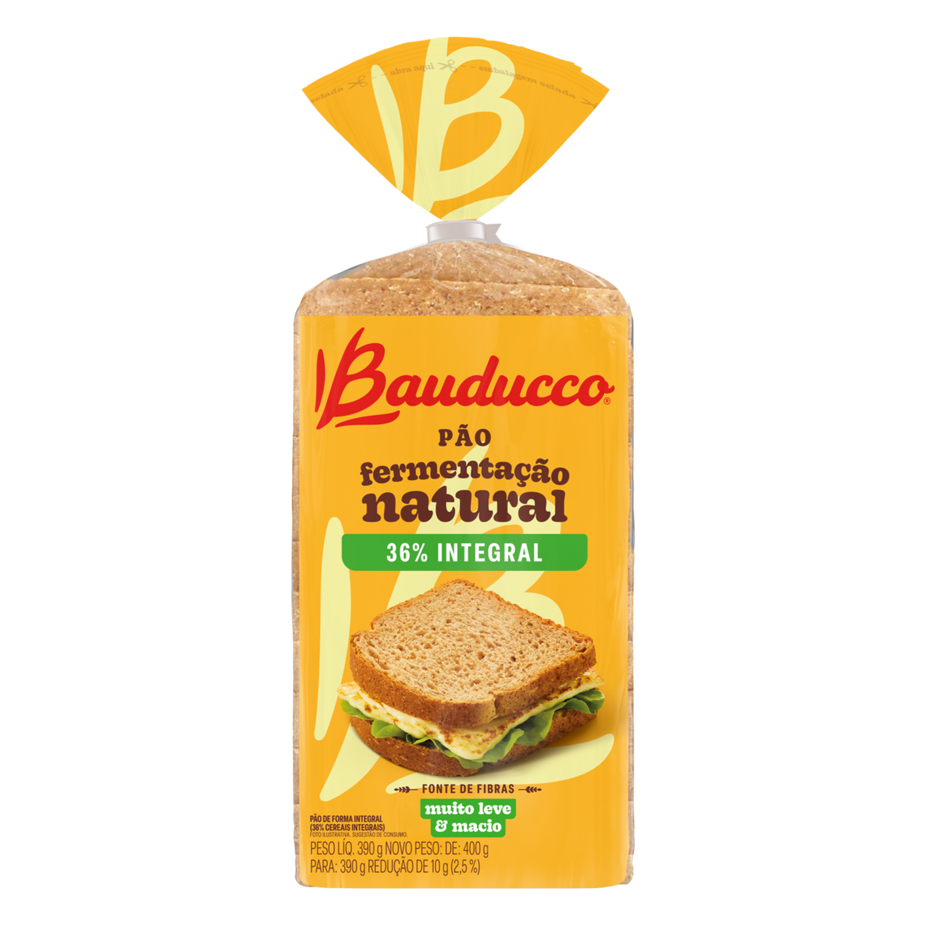 Pão De Forma Bauducco Integral 390g