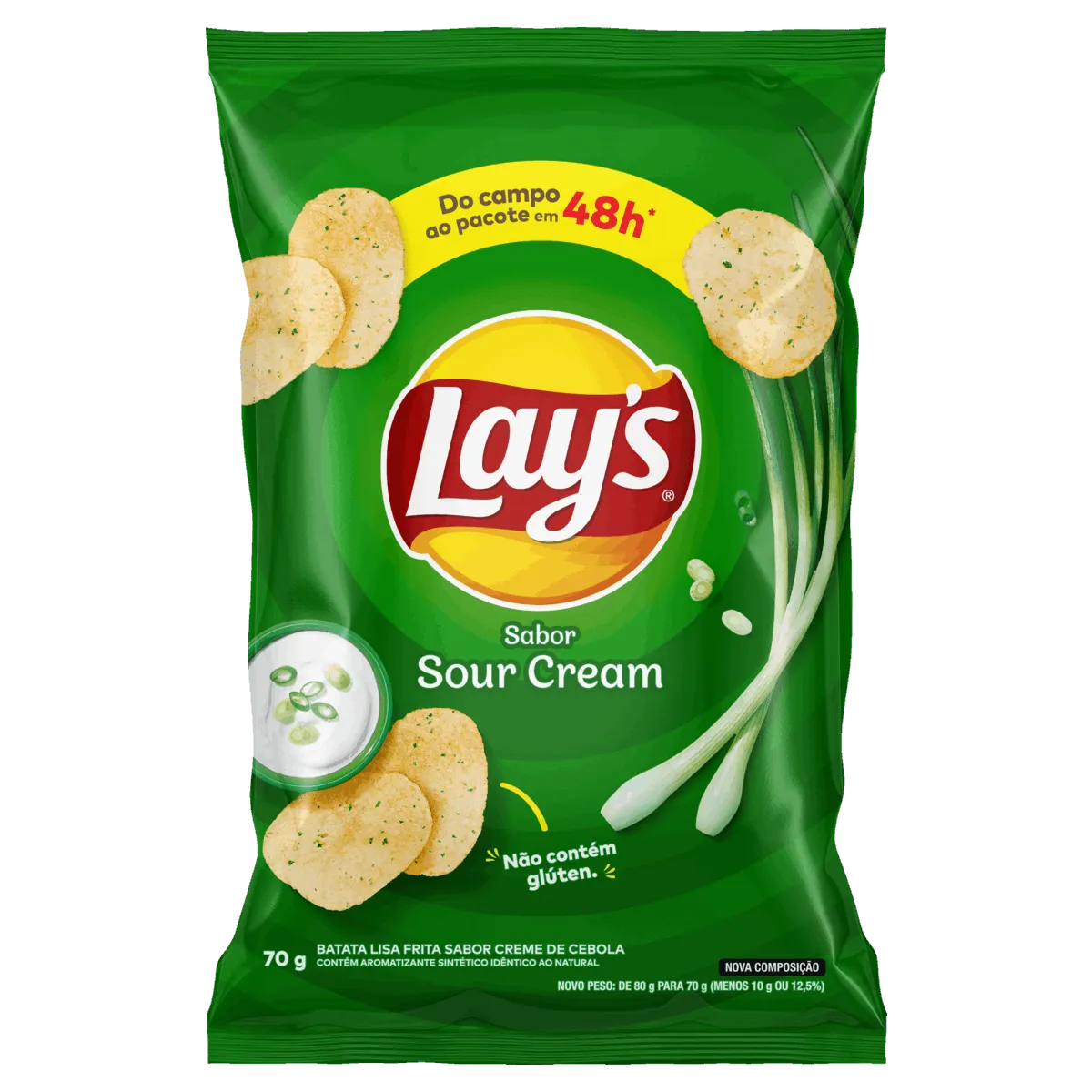 Batata Lisa Sour Cream Lays 70g