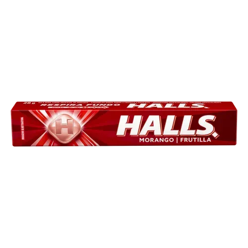 Bala Halls Morango 28g