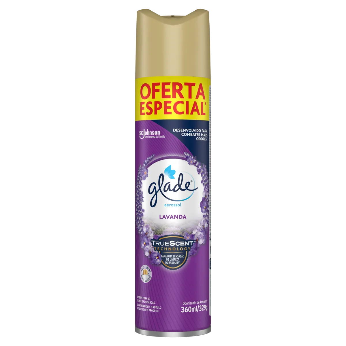 Desodorizador Glade Aerossol Lavanda 360ml