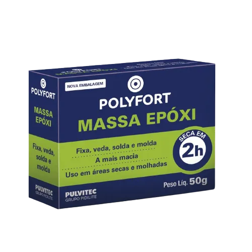 Cola Massa Epoxi Adesiva 50g Polytubes