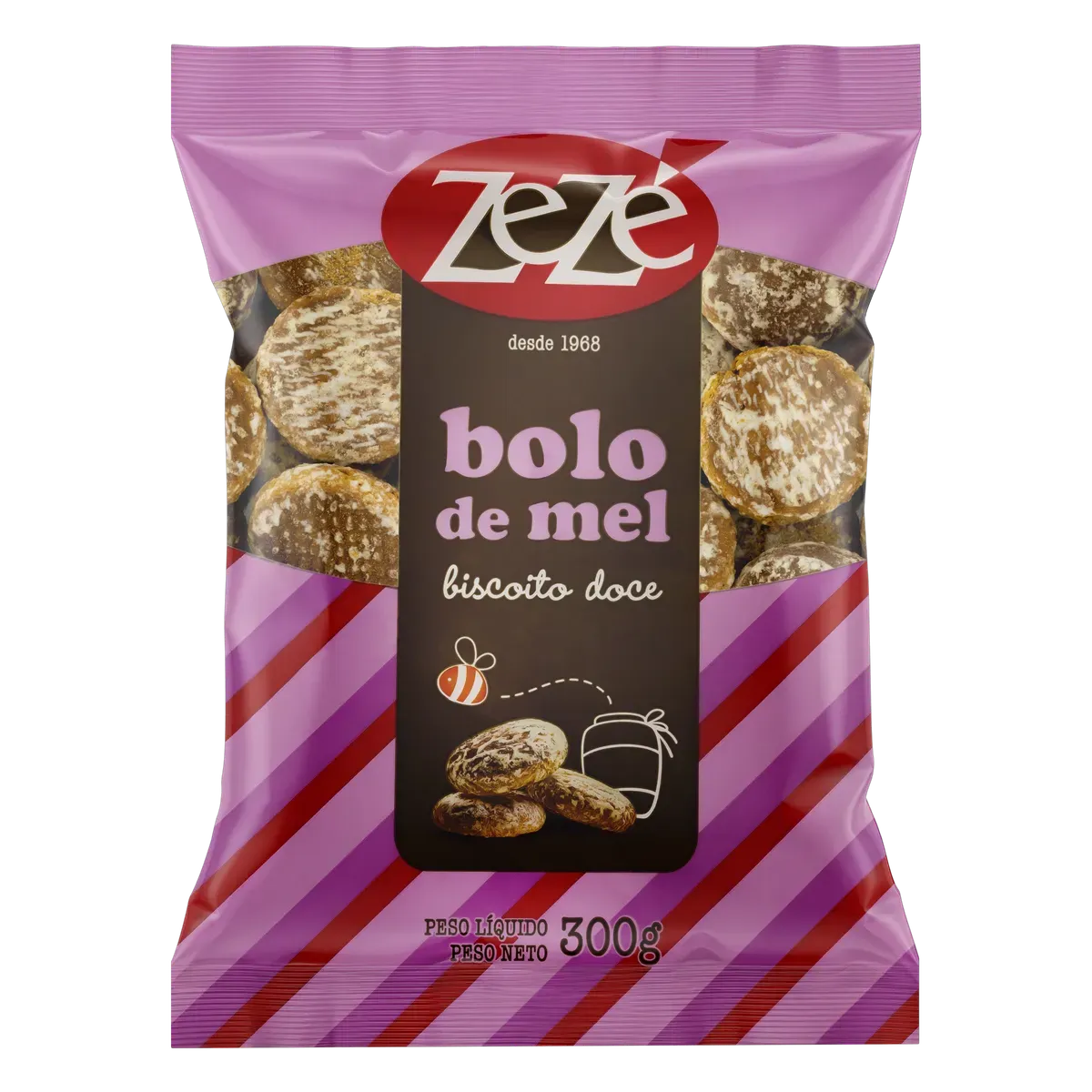 Biscoito Bolo De Mel Zezé 300g