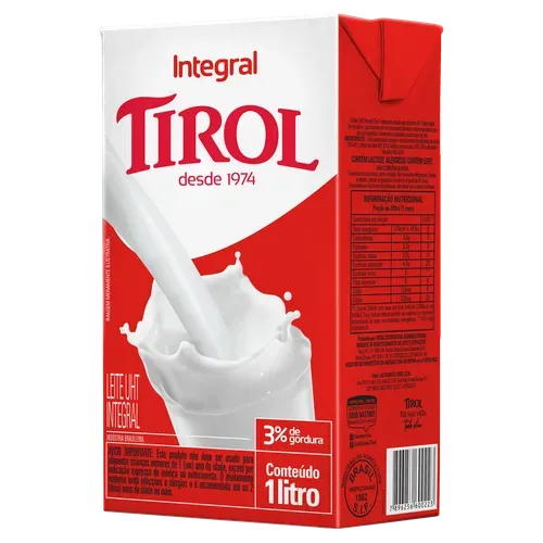 Leite Uht Integral Tirol Caixa 1l