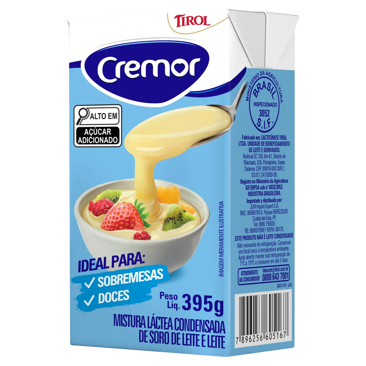 Mistura Láctea Condensada Cremor 395g