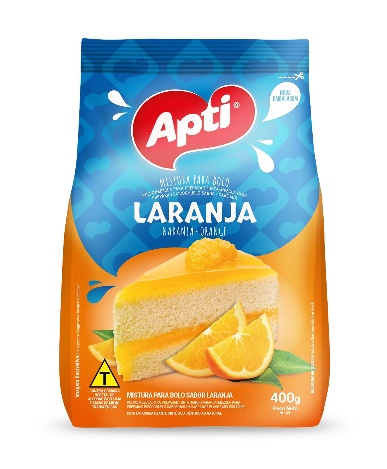 Mistura Para Bolo Apti Laranja 400g