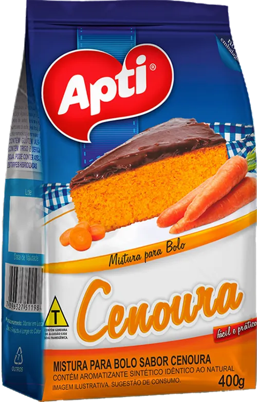 Mistura Para Bolo Apti Cenoura 400g