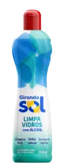 Limpa Vidro Girando Sol Com Alcool De 500ml