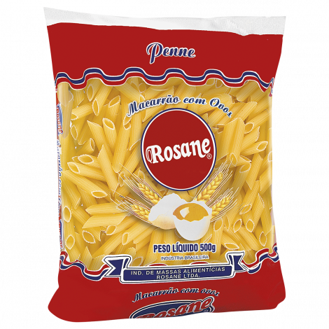 Macarrão Com Ovos Rosane Penne 500g