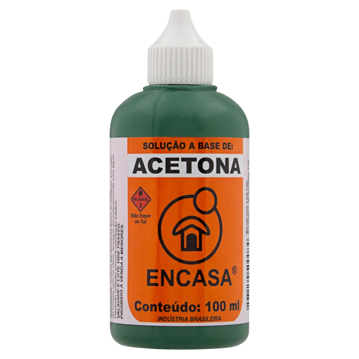 Acetona Encasa Frasco 100ml