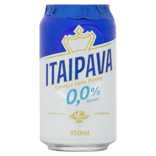 Cerveja Itaipava 0,0 Álcool Lata 350ml