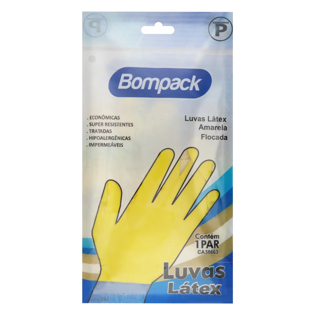 Luva Latex Bompack Grande